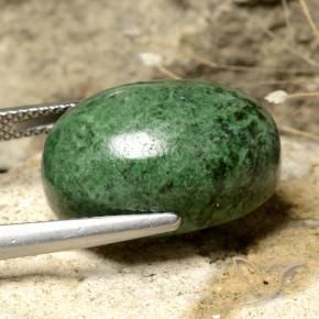 Maw-Sit-Sit Gemstone in 19 x 12.6 mm Size for Sale, Maw-Sit-Sit Stone in Pine Green Color