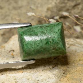 6.77 ct Green Maw-Sit-Sit Stone, Natural Maw-Sit-Sit in Baguette Sugarloaf Cabochon Shape for Sale