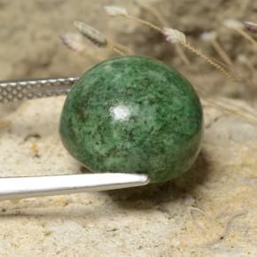 Maw-Sit-Sit Gemstone in 12 mm (calibrated) Size for Sale, Maw-Sit-Sit Stone in Pale Pine Green Color