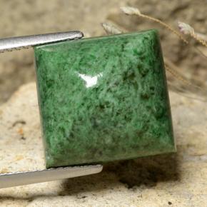 Pine Green Mawsitsit Edelstein - 11.9ct Square Sugarloaf Cabochon (ID: 477934)