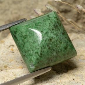 11.92 ct Green Maw-Sit-Sit Stone, Natural Maw-Sit-Sit in Square Sugarloaf Cabochon Shape for Sale