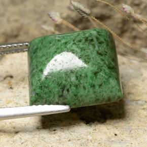 Maw-Sit-Sit Gemstone in 13 x 13 mm (calibrated) Size for Sale, Maw-Sit-Sit Stone in Pine Green Color