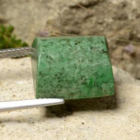 Maw-Sit-Sit Gemstone in 14 x 14 mm (calibrated) Size for Sale, Maw-Sit-Sit Stone in Pine Green Color
