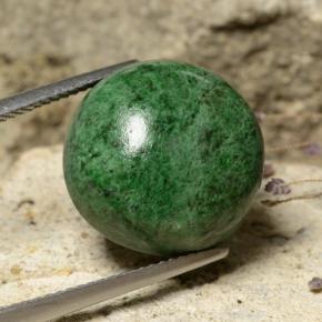 19.89 ct Green Maw-Sit-Sit Stone, Natural Maw-Sit-Sit in Round Cabochon Shape for Sale