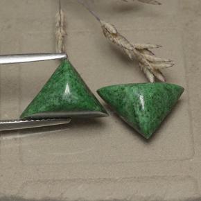 3.7ct Trillion Cabochon Green Maw-Sit-Sit for sale thumb image of 3.7ct Trillion Cabochon Green Maw-Sit-Sit (ID: 493421)