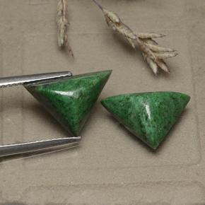 Maw-Sit-Sit Gemstones in 13.8 x 9.3 mm Size for Sale, Maw-Sit-Sit Stones in Green Color