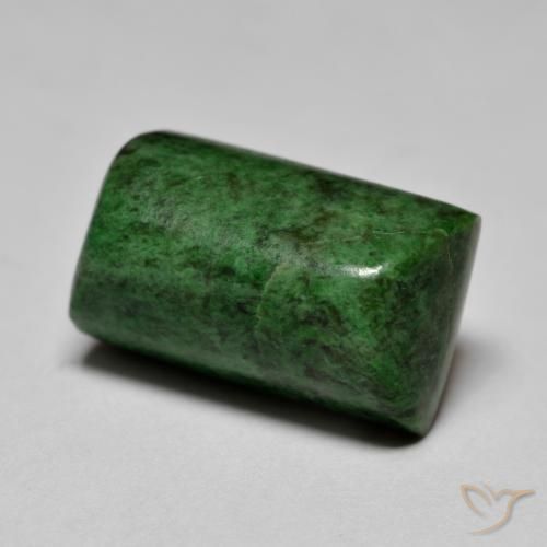 11.12 ct Green Maw-Sit-Sit Stone, Natural Maw-Sit-Sit in Baguette Sugarloaf Cabochon Shape for Sale