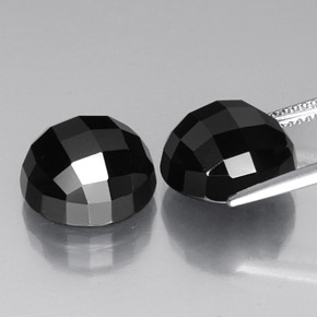 Melanite Gemstone in 12 mm (calibrated) Size for Sale, Melanite Stone in Black Color