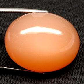 Moonstone Gemstone in 28.4 x 22.6 mm Size for Sale, Moonstone Stone in Orange Color