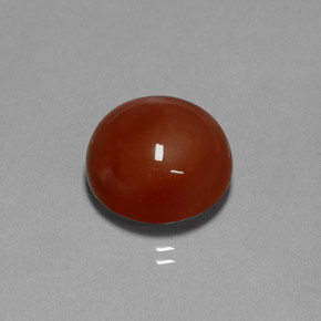 12.70 ct Orange Moonstone Gemstone, Moonstone Gem in Round Cabochon Shape for Sale.