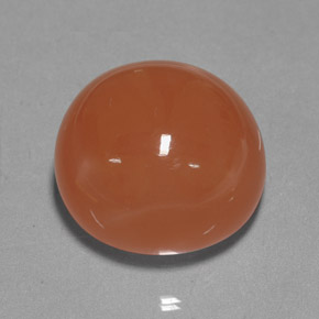25.39 ct Orange Moonstone Gemstone, Moonstone Gem in Round Cabochon Shape for Sale.