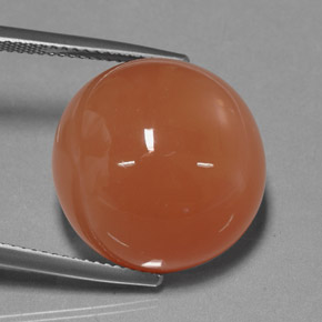 25.39 ct Orange Moonstone Stone, Natural Moonstone in Round Cabochon Shape for Sale