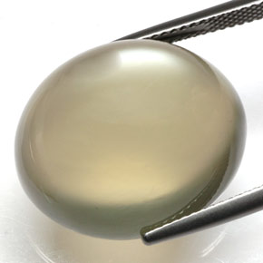 Moonstone Gemstone in 20.3 x 17 mm Size for Sale, Moonstone Stone in Smoke Color