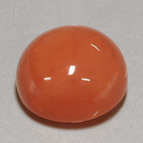 20.38 ct Orange Moonstone Gemstone, Moonstone Gem in Round Cabochon Shape for Sale.