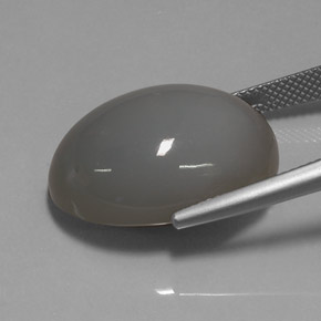 Moonstone Gemstone in 22.1 x 16 mm Size for Sale, Moonstone Stone in Smoke Color