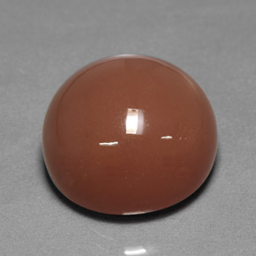 17.08 ct Orange Moonstone Gemstone, Moonstone Gem in Round Cabochon Shape for Sale.