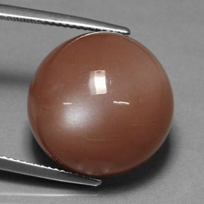 17.08 ct Orange Moonstone Stone, Natural Moonstone in Round Cabochon Shape for Sale