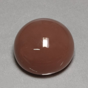 21.81 ct Brown Moonstone Gemstone, Moonstone Gem in Round Cabochon Shape for Sale.
