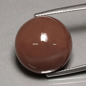 21.81 ct Brown Moonstone Stone, Natural Moonstone in Round Cabochon Shape for Sale