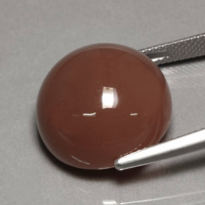 Moonstone Gemstone in 17.1 mm Size for Sale, Moonstone Stone in Mocha Color