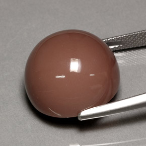 Moonstone Gemstone in 17 mm Size for Sale, Moonstone Stone in Mocha Color