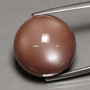 24.39 ct Orange Moonstone Stone, Natural Moonstone in Round Cabochon Shape for Sale