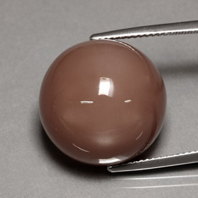 26.55 ct Orange Moonstone Stone, Natural Moonstone in Round Cabochon Shape for Sale