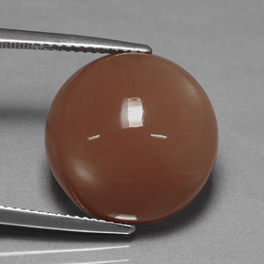 22.69 ct Orange Moonstone Stone, Natural Moonstone in Round Cabochon Shape for Sale