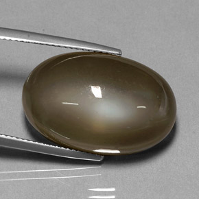 28.66 ct Brown Moonstone Stone, Natural Moonstone in Oval Cabochon Shape for Sale