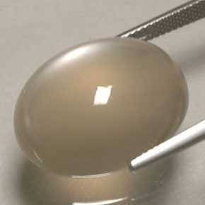 Moonstone Gemstone in 22.2 x 17.2 mm Size for Sale, Moonstone Stone in Smoke Color