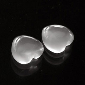 1.53 ct White Moonstone Stone, Natural Moonstone in Heart Cabochon Shape for Sale