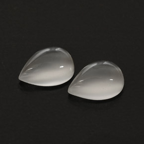 2.27 ct White Moonstone Gemstone, Moonstone Gem in Pear Cabochon Shape for Sale.