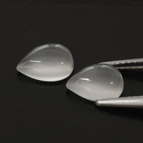 Moonstone Gemstone in 8 x 6 mm (calibrated) Size for Sale, Moonstone Stone in White Color