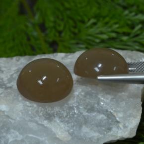 Moonstone Gemstones in 16.2 mm Size for Sale, Moonstone Stones in Mocha Color