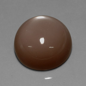 33.72 ct Brown Moonstone Gemstone, Moonstone Gem in Round Cabochon Shape for Sale.
