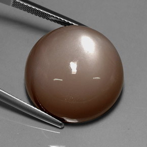 33.72 ct Brown Moonstone Stone, Natural Moonstone in Round Cabochon Shape for Sale
