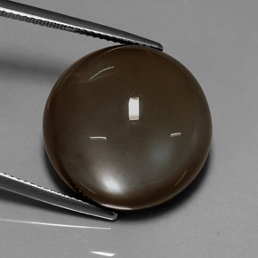 32.10 ct Brown Moonstone Stone, Natural Moonstone in Round Cabochon Shape for Sale