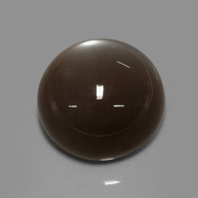30.64 ct Brown Moonstone Gemstone, Moonstone Gem in Round Cabochon Shape for Sale.