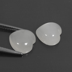 Moonstone Gemstone in 9 x 9 mm (calibrated) Size for Sale, Moonstone Stone in White Color
