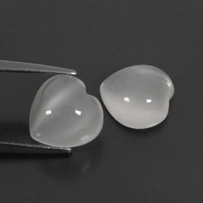 Moonstone Gemstone in 9 x 9 mm (calibrated) Size for Sale, Moonstone Stone in White Color