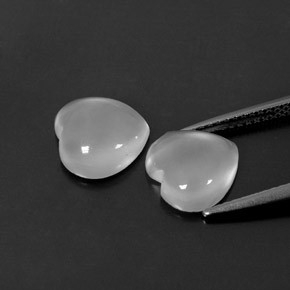 Moonstone Gemstone in 9 x 9 mm (calibrated) Size for Sale, Moonstone Stone in White Color