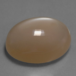 20.29 ct Cream Moonstone Gemstone, Moonstone Gem in Oval Cabochon Shape for Sale.