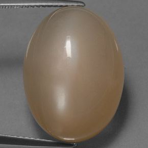 20.29 ct Cream Moonstone Stone, Natural Moonstone in Oval Cabochon Shape for Sale