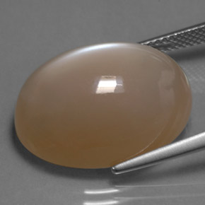 Moonstone Gemstone in 20 x 15 mm (calibrated) Size for Sale, Moonstone Stone in Orange Cream Color