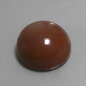 20.66 ct Brown Moonstone Stone, Natural Moonstone in Round Cabochon Shape for Sale