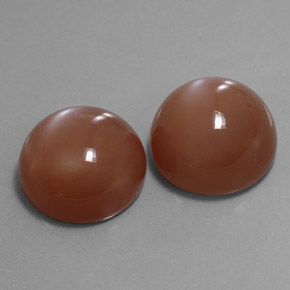 35.98 ct Orange Moonstone Gemstone, Moonstone Gem in Round Cabochon Shape for Sale.