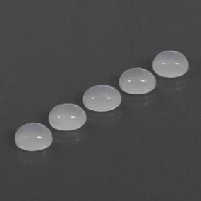 8.91 ct White Moonstone Gemstone, Moonstone Gem in Oval Cabochon Shape for Sale.
