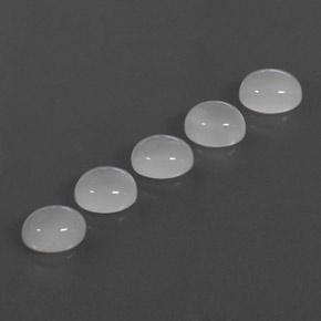 8.32 ct White Moonstone Gemstone, Moonstone Gem in Oval Cabochon Shape for Sale.