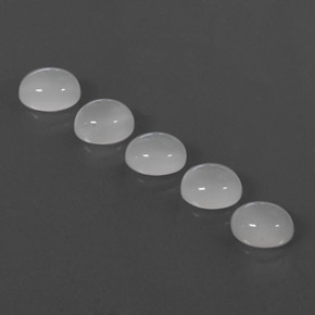 8.32 ct White Moonstone Stone, Natural Moonstone in Oval Cabochon Shape for Sale