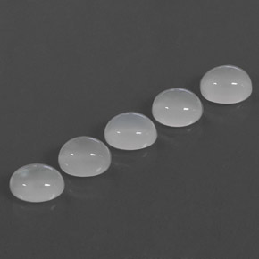 9.33 ct White Moonstone Gemstone, Moonstone Gem in Oval Cabochon Shape for Sale.